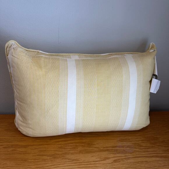 Waverly Paisley Verveine Embroidered Oblong Decorative Accessory Yellow Pillow - Picture 9 of 11